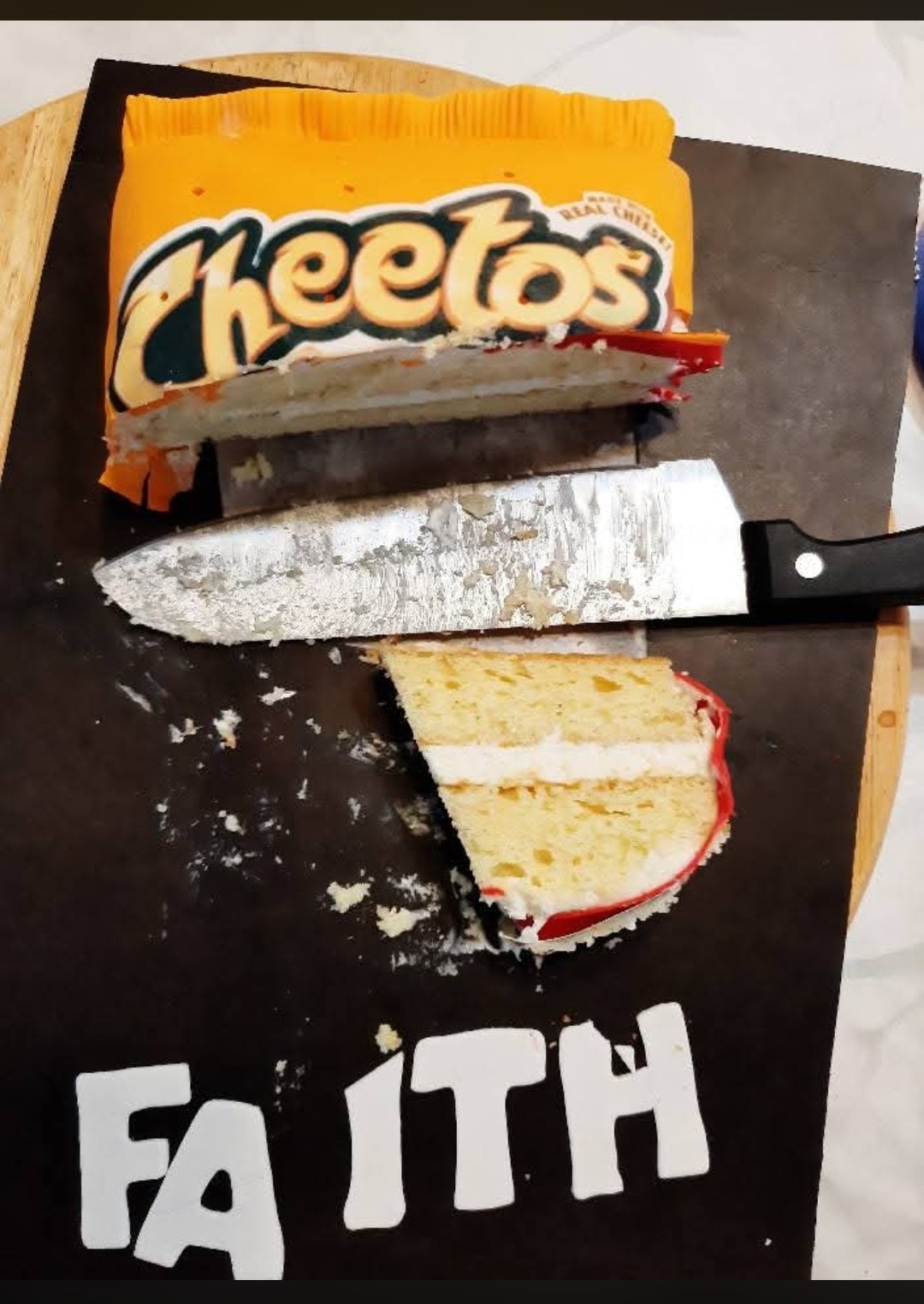 Cheeto Birthday Cake — Detail